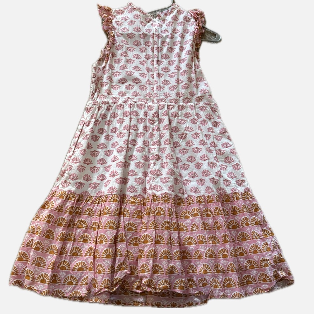 J. Crew Pink and Orange Midi Dress - Picture 2 of 2